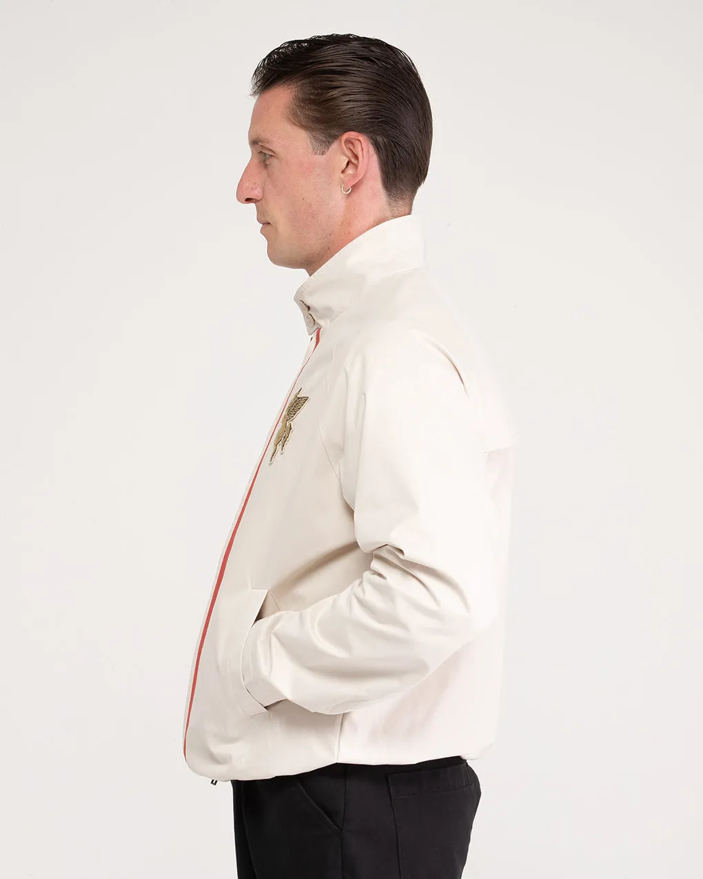 Pegasus Harrington Jacket - Ecru,Men Tops