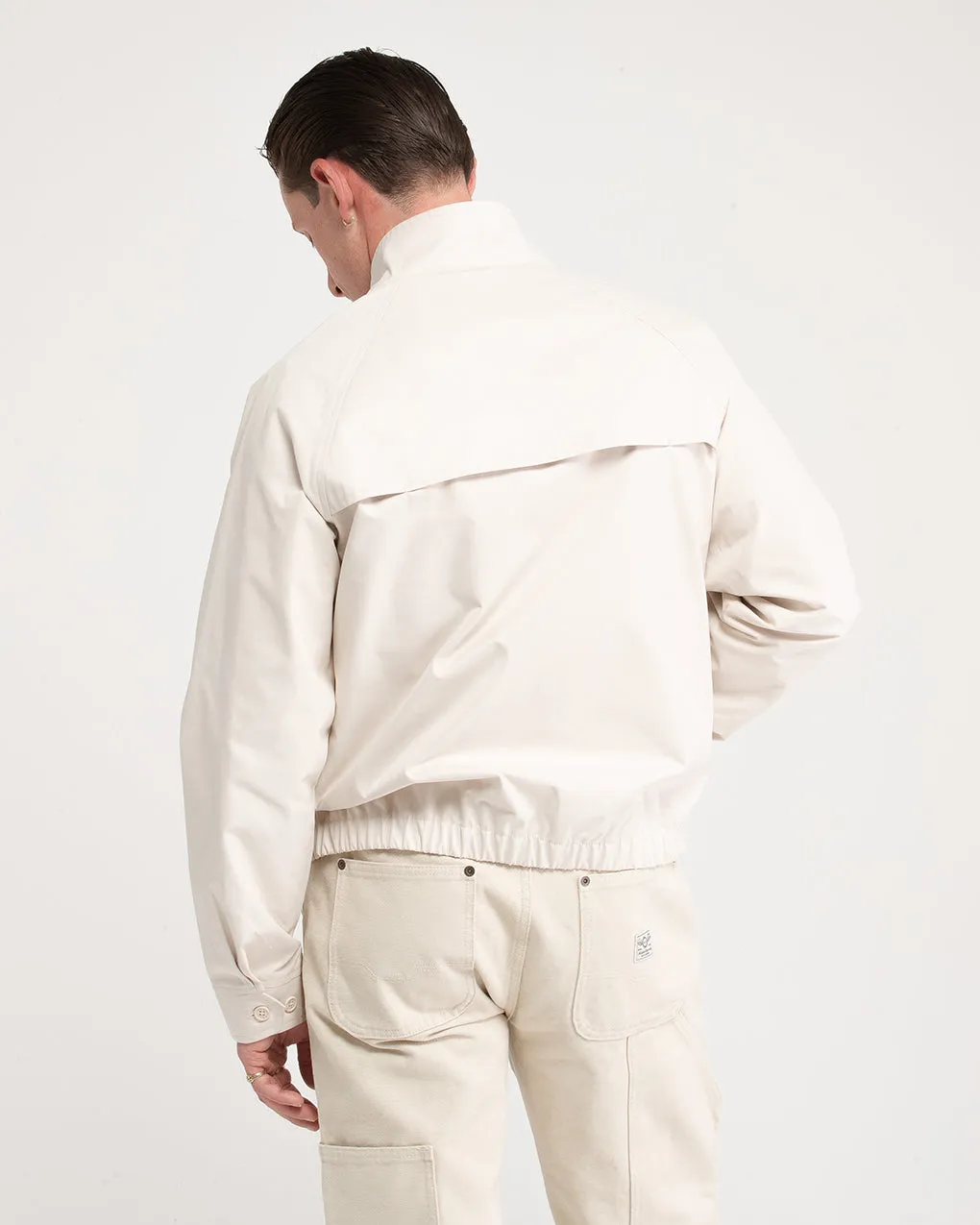 Pegasus Harrington Jacket - Ecru,Men Tops