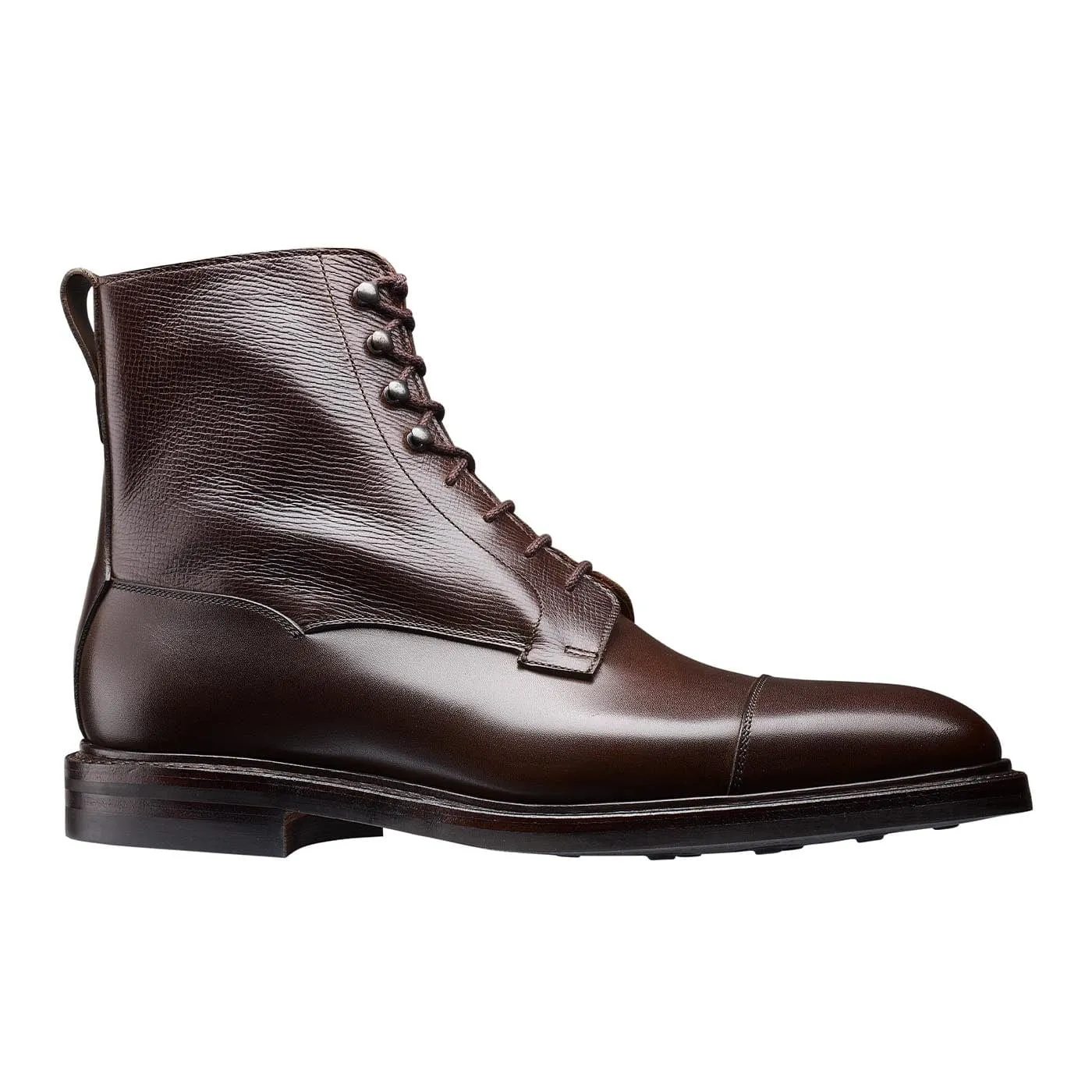 Perth Coffee Antique Calf & Dark Brown Willow Grain,Men Footwear