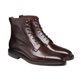 Perth Coffee Antique Calf & Dark Brown Willow Grain,Men Footwear