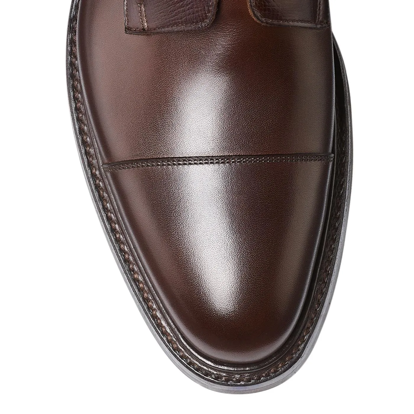 Perth Coffee Antique Calf & Dark Brown Willow Grain,Men Footwear