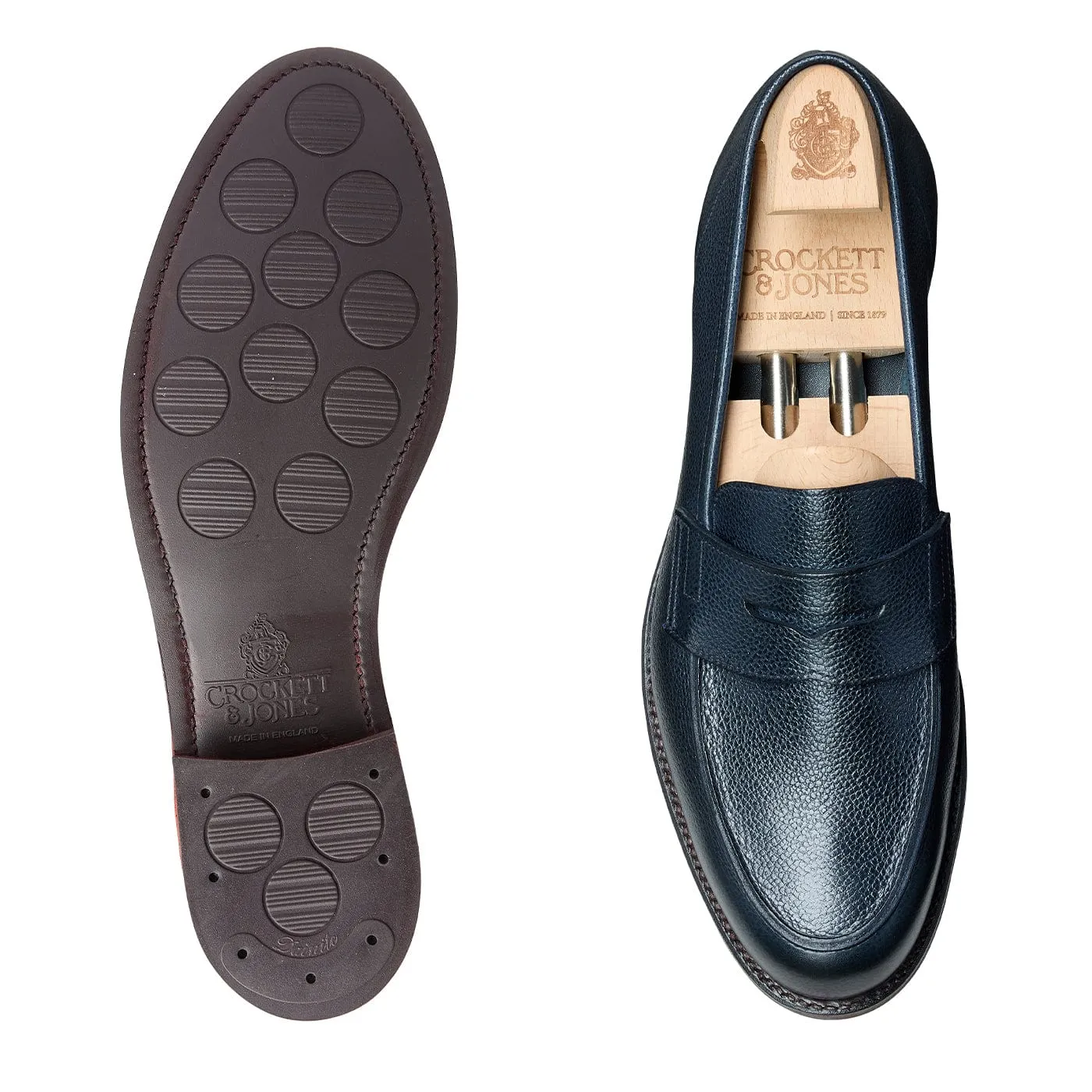 Richmond 2 Navy Pebble Grain,Men Footwear