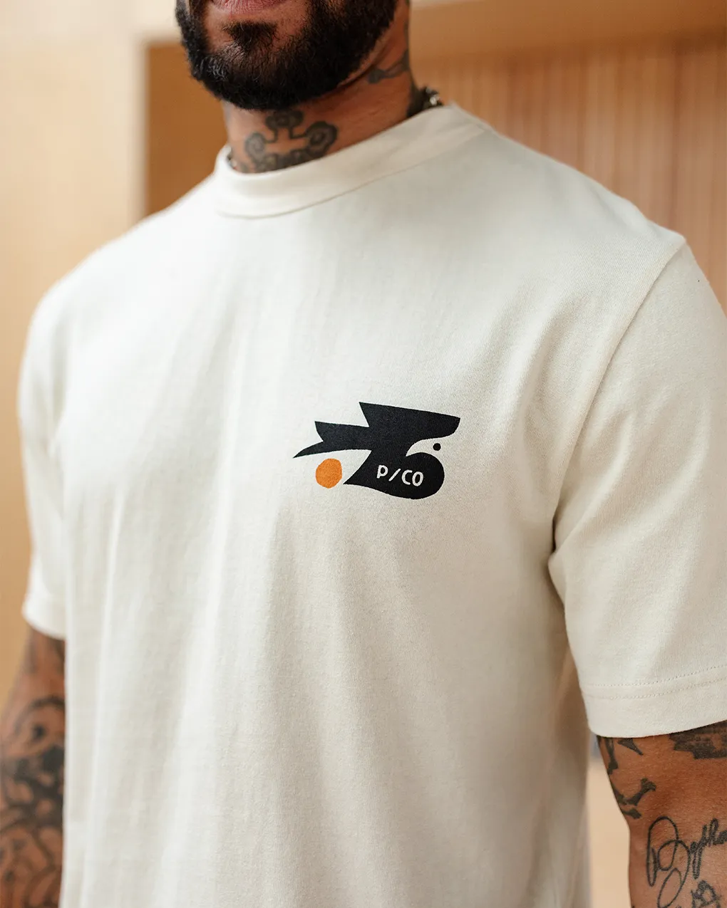 Rise T-Shirt - Bone,Men Tops