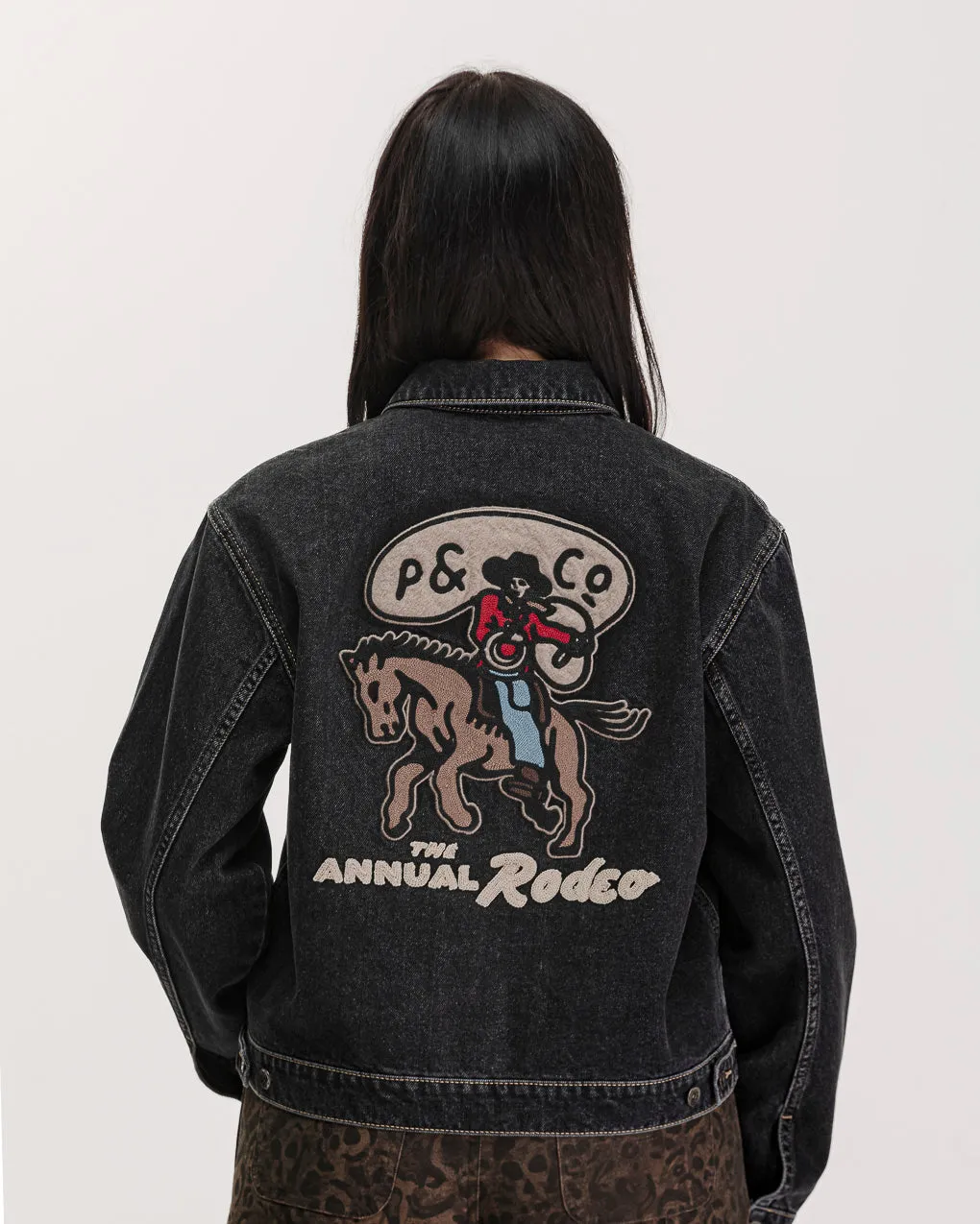 Rodeo Carpenter Jacket - Washed Black,Women Tops