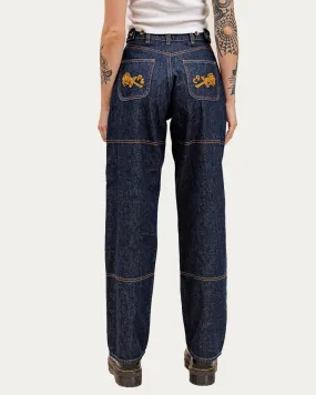 Rosa High Waisted Jean - Indigo Denim,Women Tops