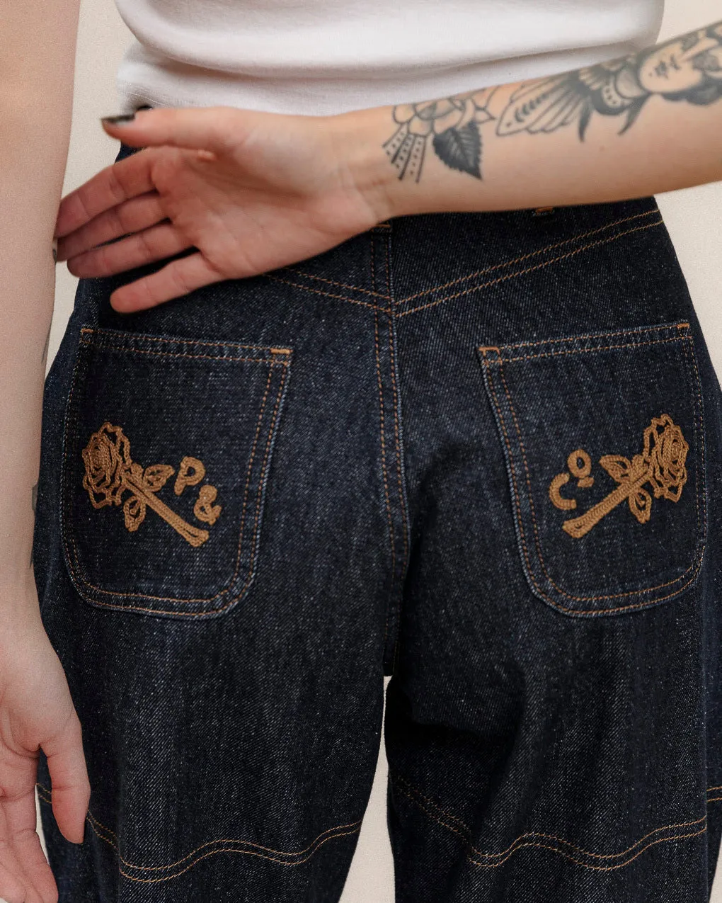 Rosa High Waisted Jean - Indigo Denim,Women Tops