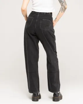 Rosa High Waisted Jean - Washed Black,Women Tops