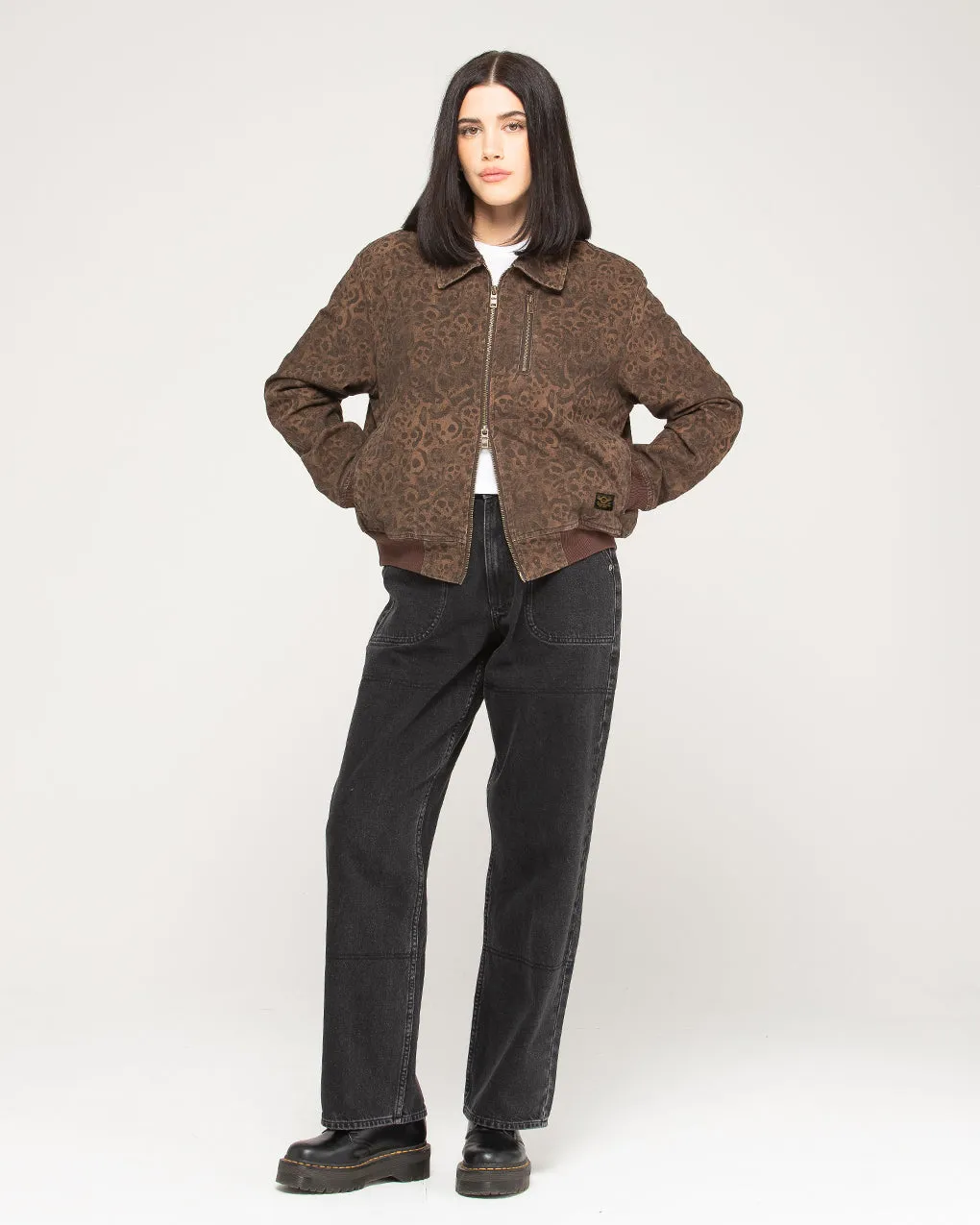 Rosette Turner Jacket - Leopard Print,Women Tops