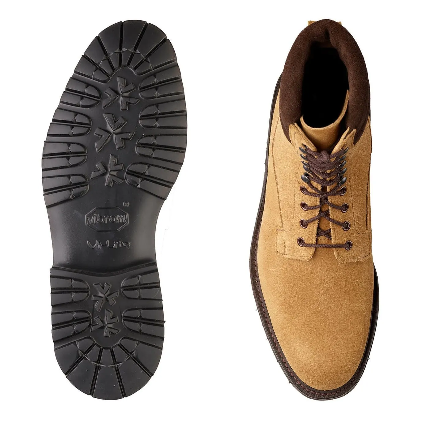 Ross Fawn Suede & Dark Brown Suede Collar,Men Footwear