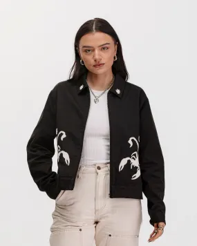 Scorpio Station Jacket - Washed Black,Women Tops