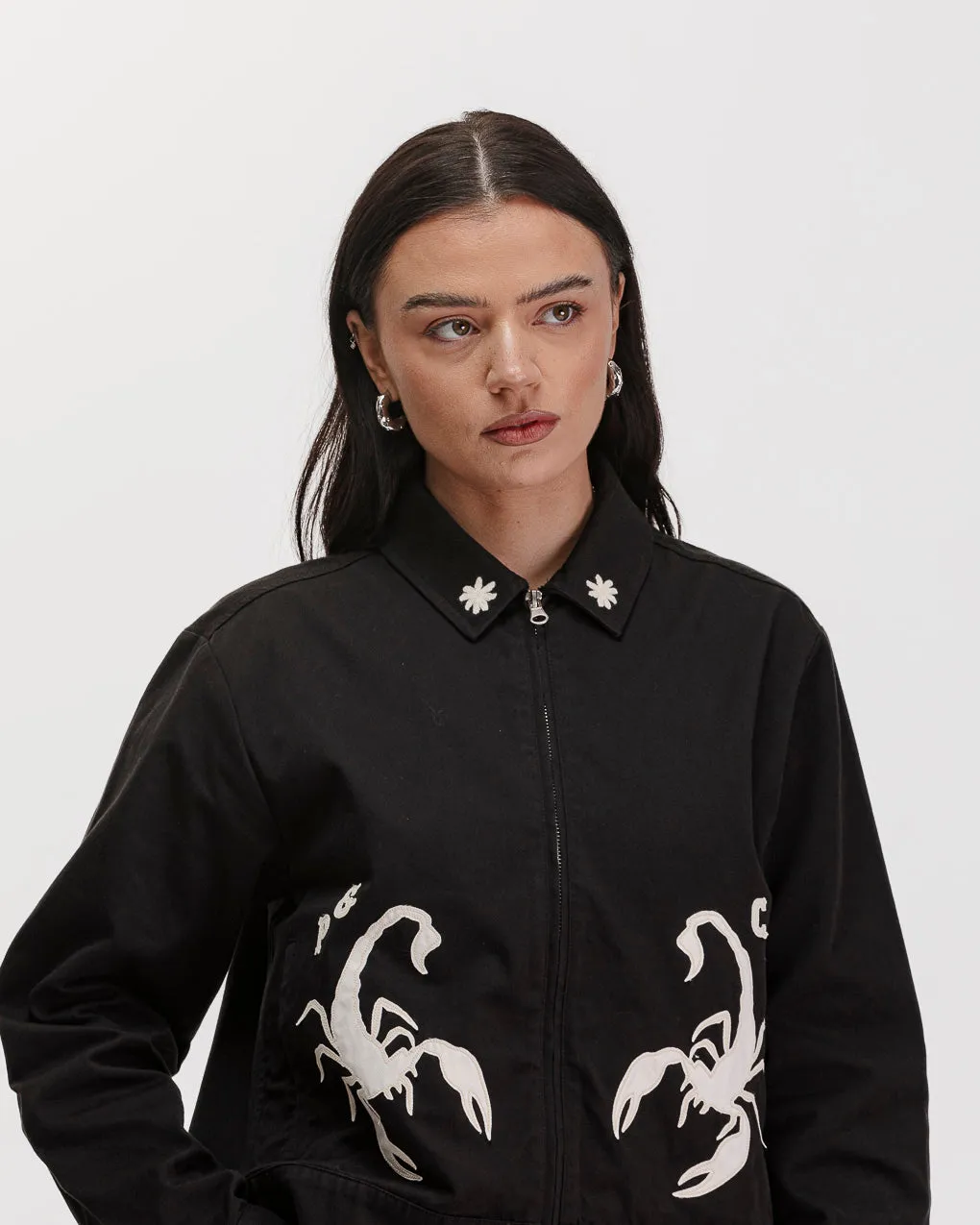 Scorpio Station Jacket - Washed Black,Women Tops