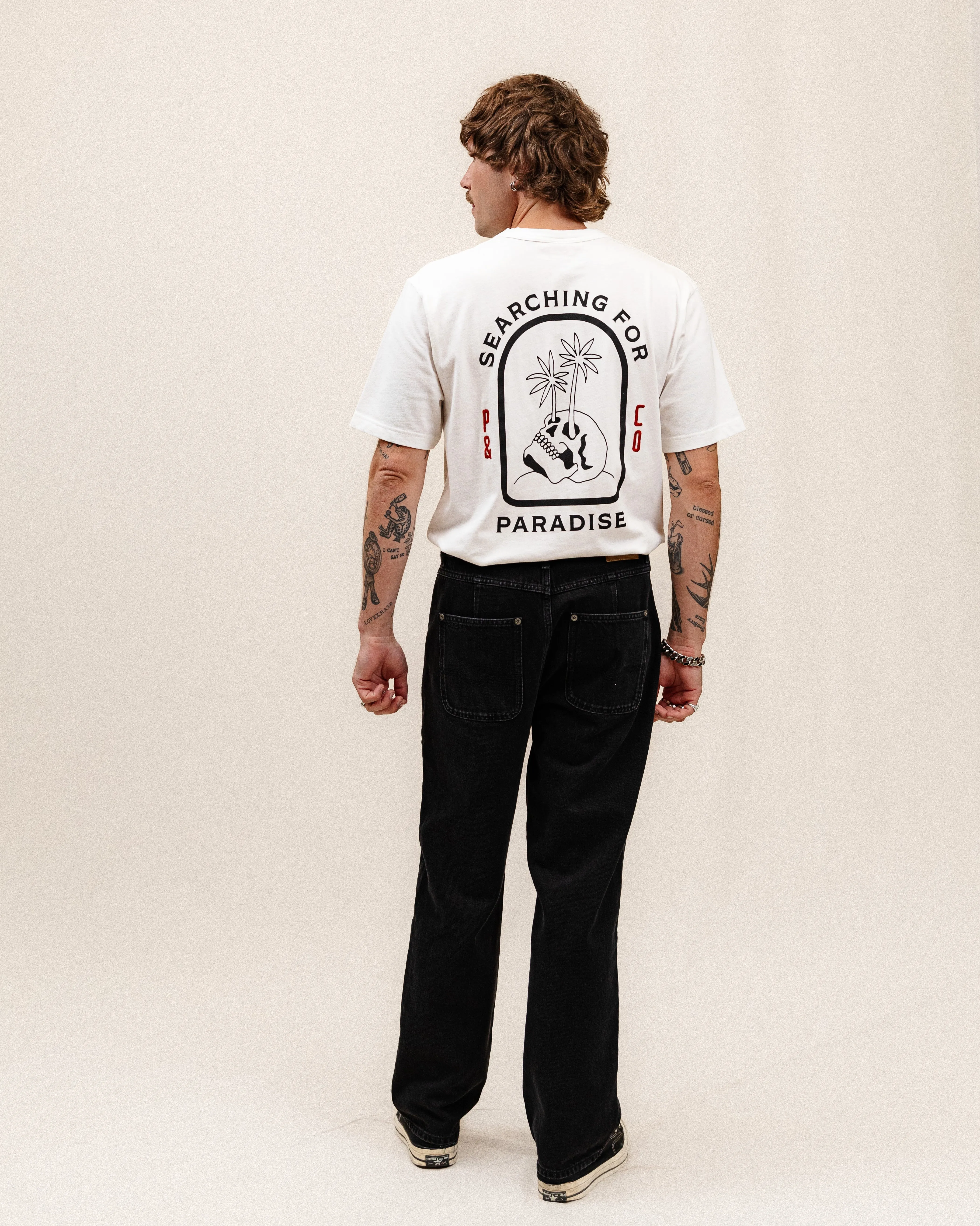 Searching For Paradise T-Shirt - Off White,Men Tops