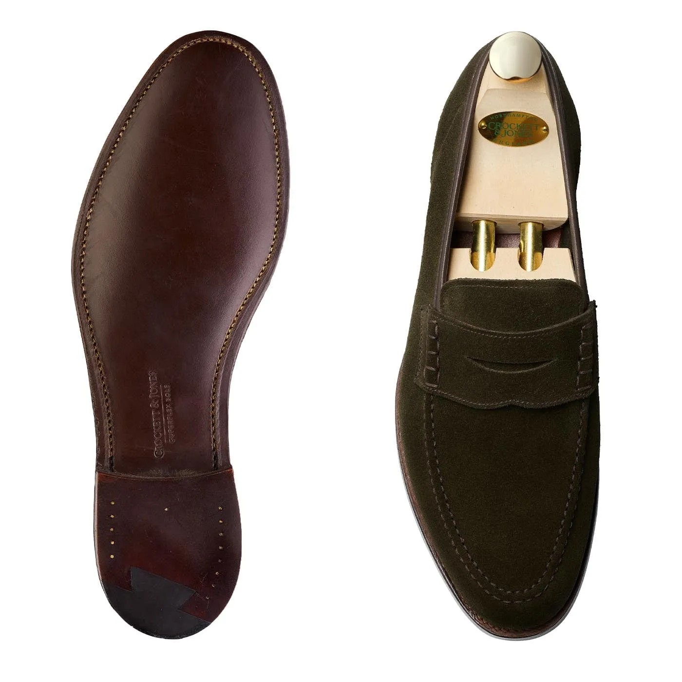 Seaton Earth Green Suede,Men Footwear