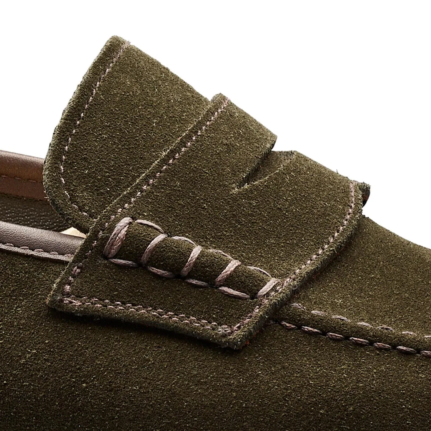 Seaton Earth Green Suede,Men Footwear