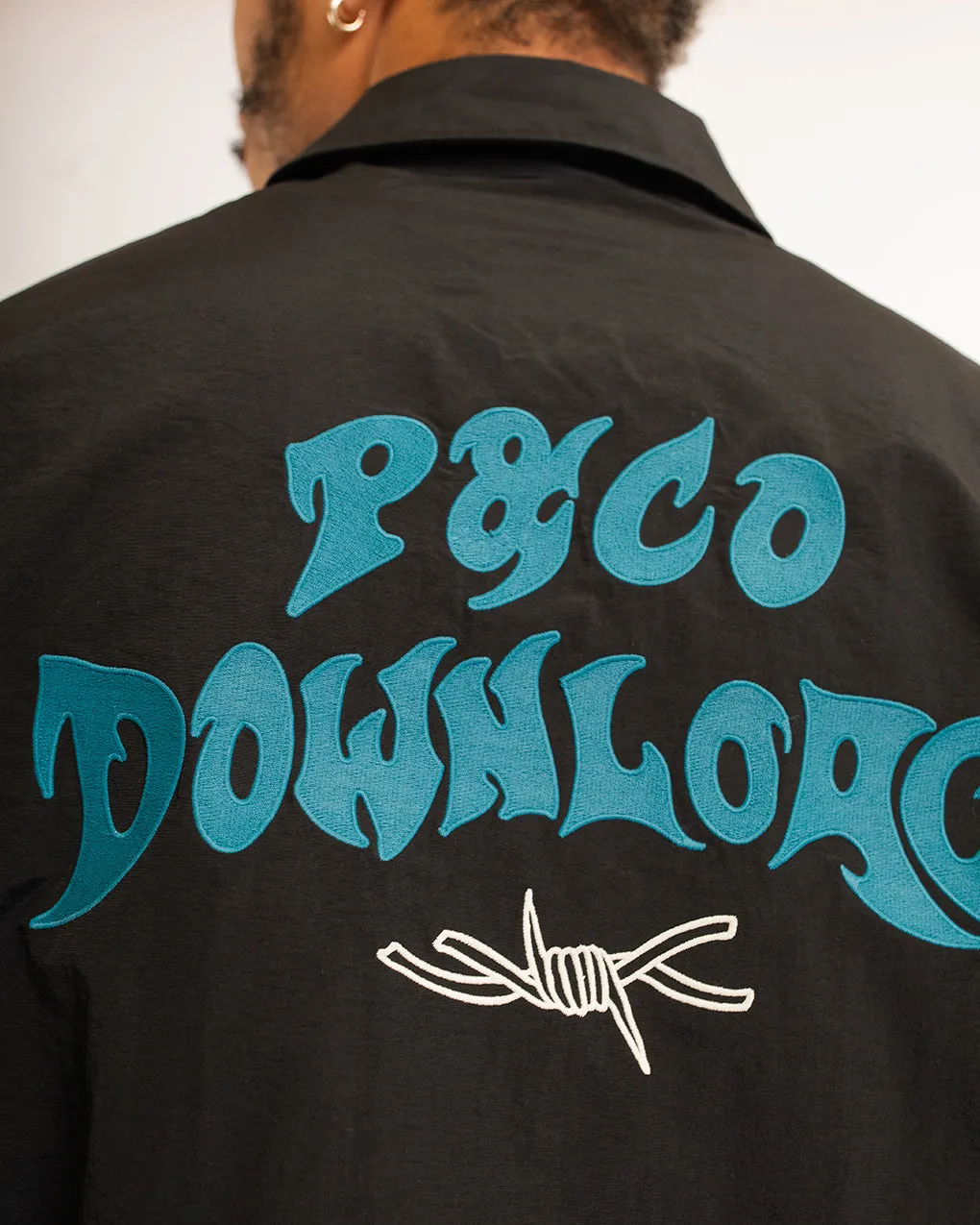 Serpent Download Coach Jacket - Washed Black,Men Tops