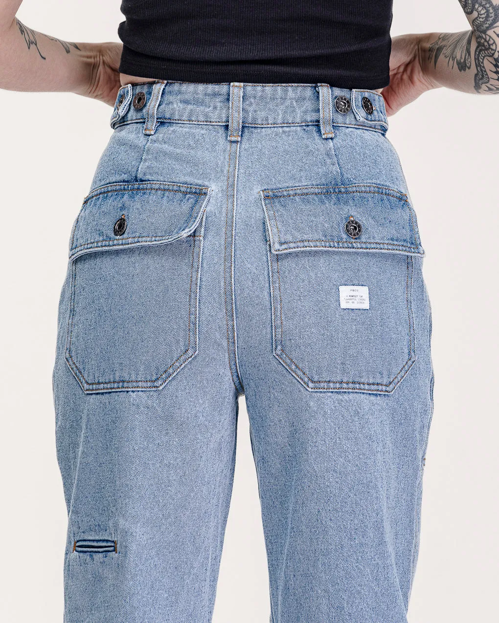 Service Fatigue Pants - Denim,Women Tops