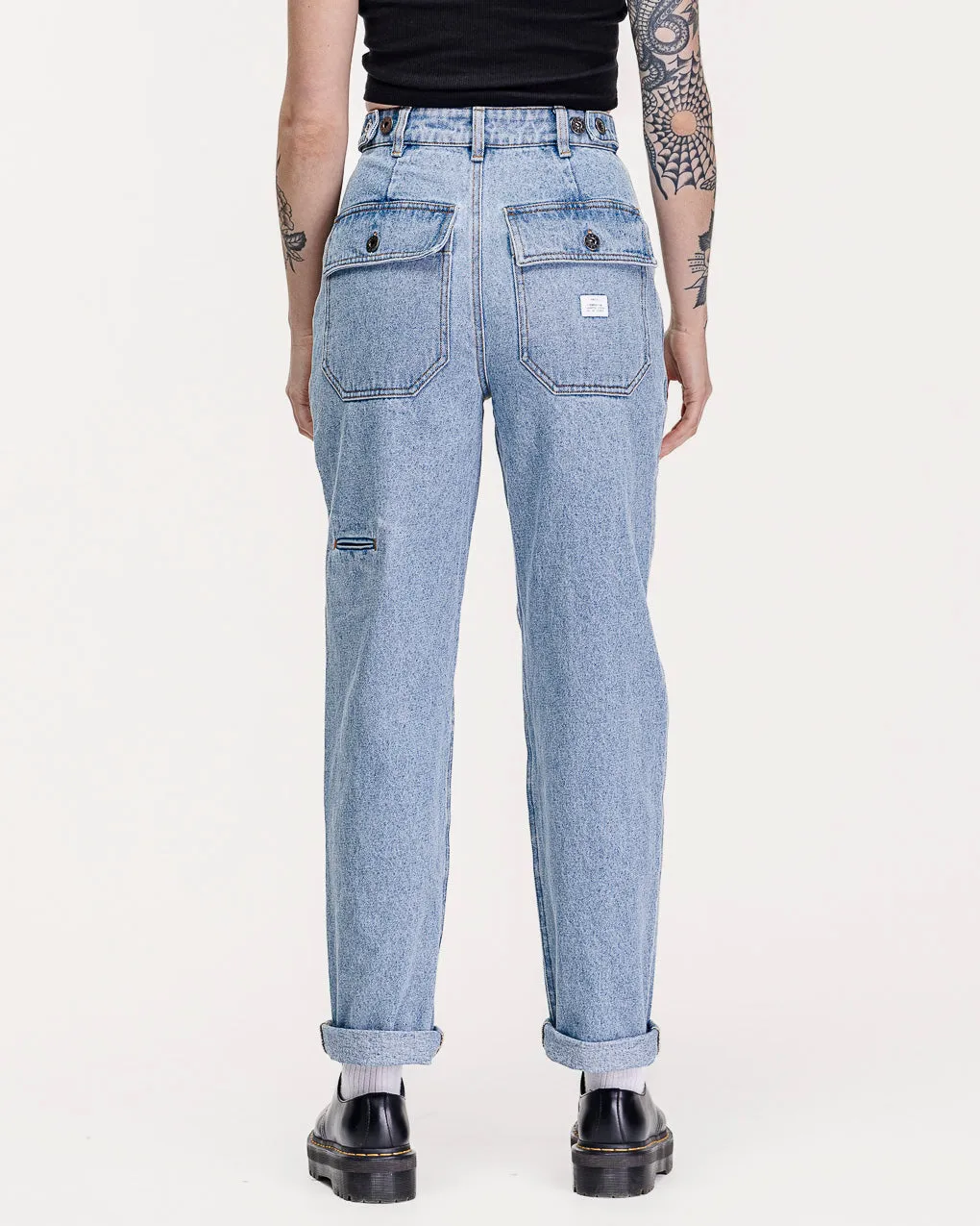 Service Fatigue Pants - Denim,Women Tops
