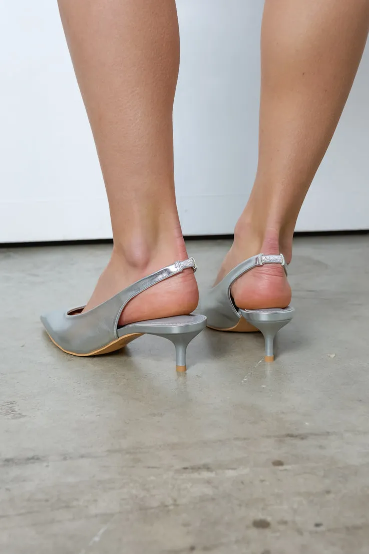 Silver Screen Heels,Women Footwear