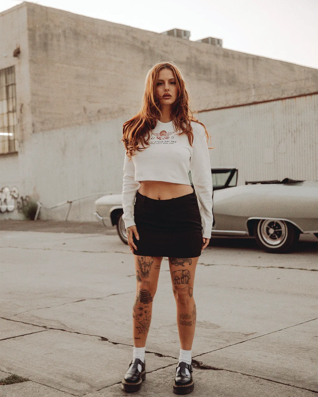 Since Day One Waffle Henley - Off White,Women Tops