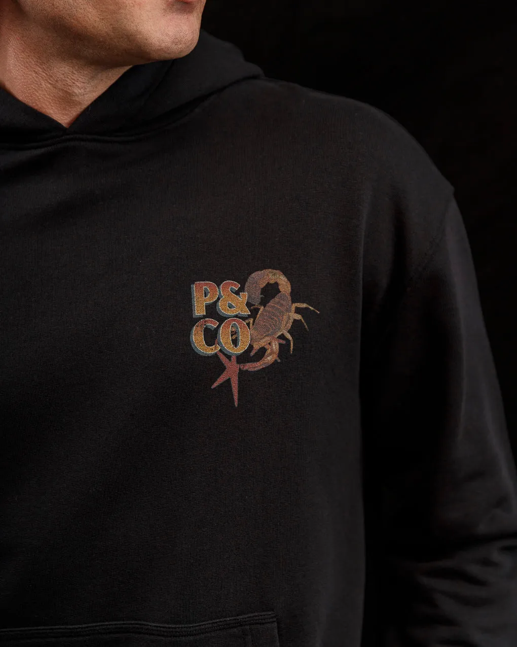 Sinners Club Hoodie - Washed Black,Men Tops