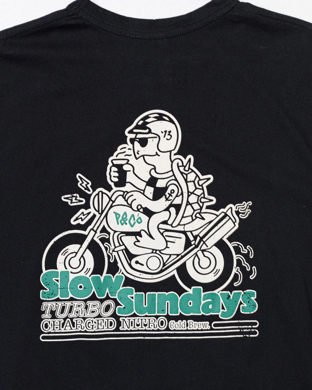 Slow Sundays Nitro T-Shirt - Washed Black,Men Tops