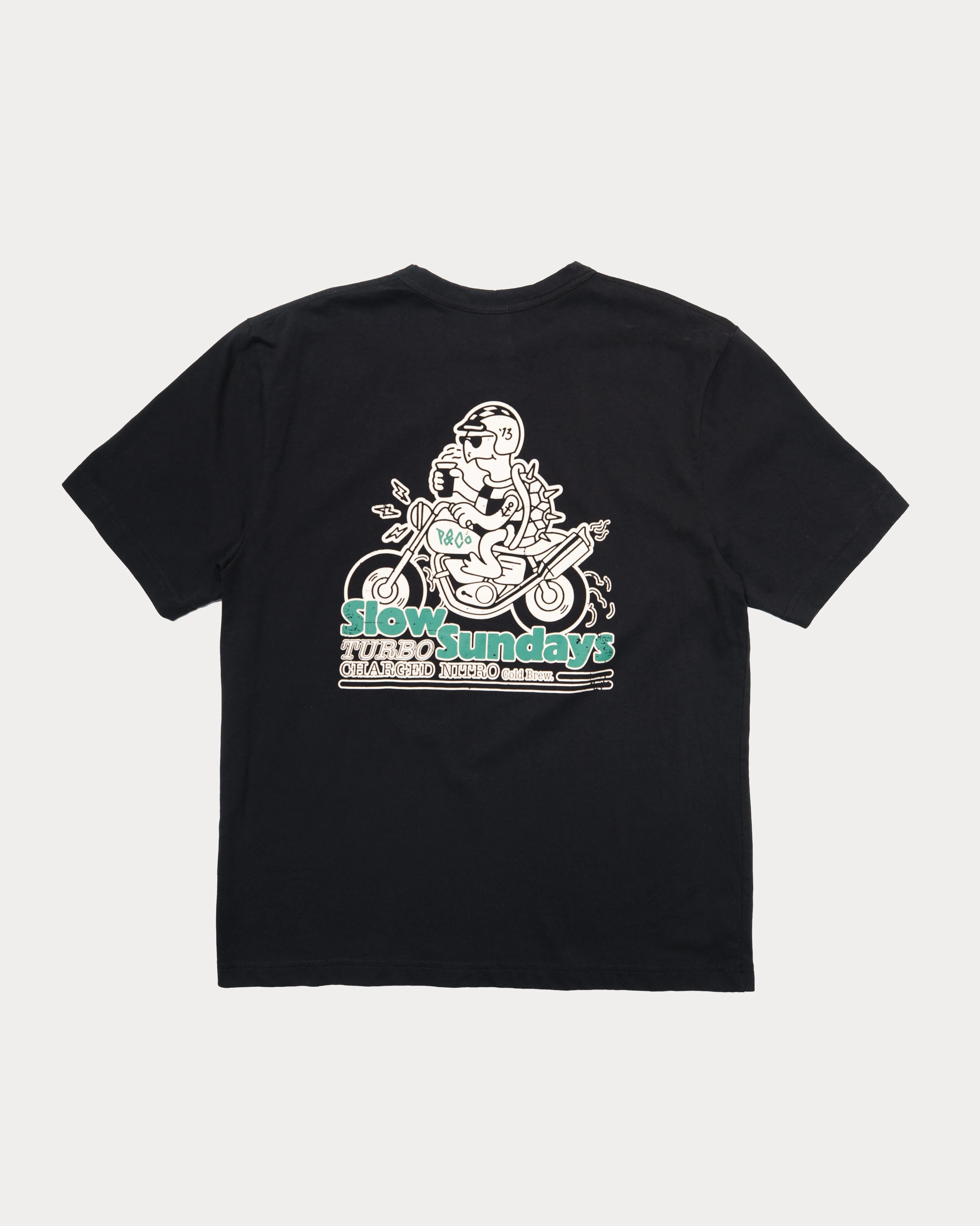 Slow Sundays Nitro T-Shirt - Washed Black,Men Tops