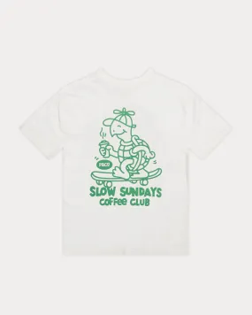 Slow Sundays T-Shirt - Off White,Men Tops