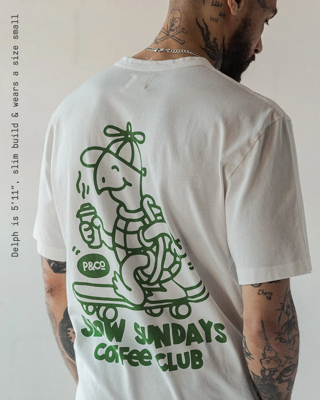 Slow Sundays T-Shirt - Off White,Men Tops