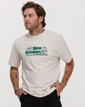 Slow Sundays Vol. 2 T-Shirt - Bone,Men Tops