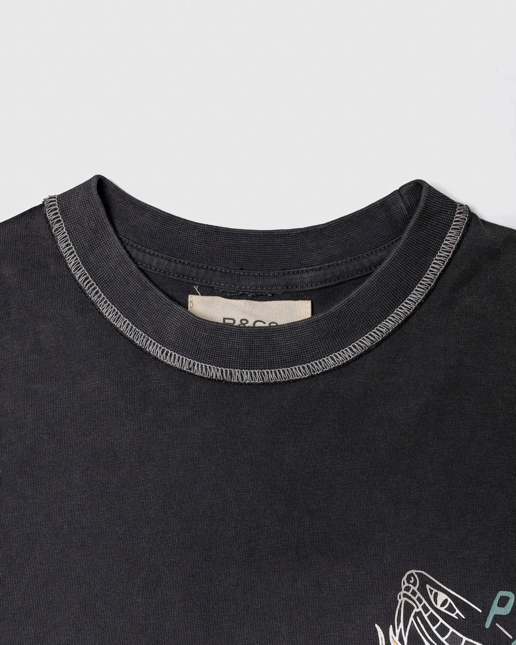 Snakebite Sally's Boxy T-Shirt - Acid Wash,Men Tops