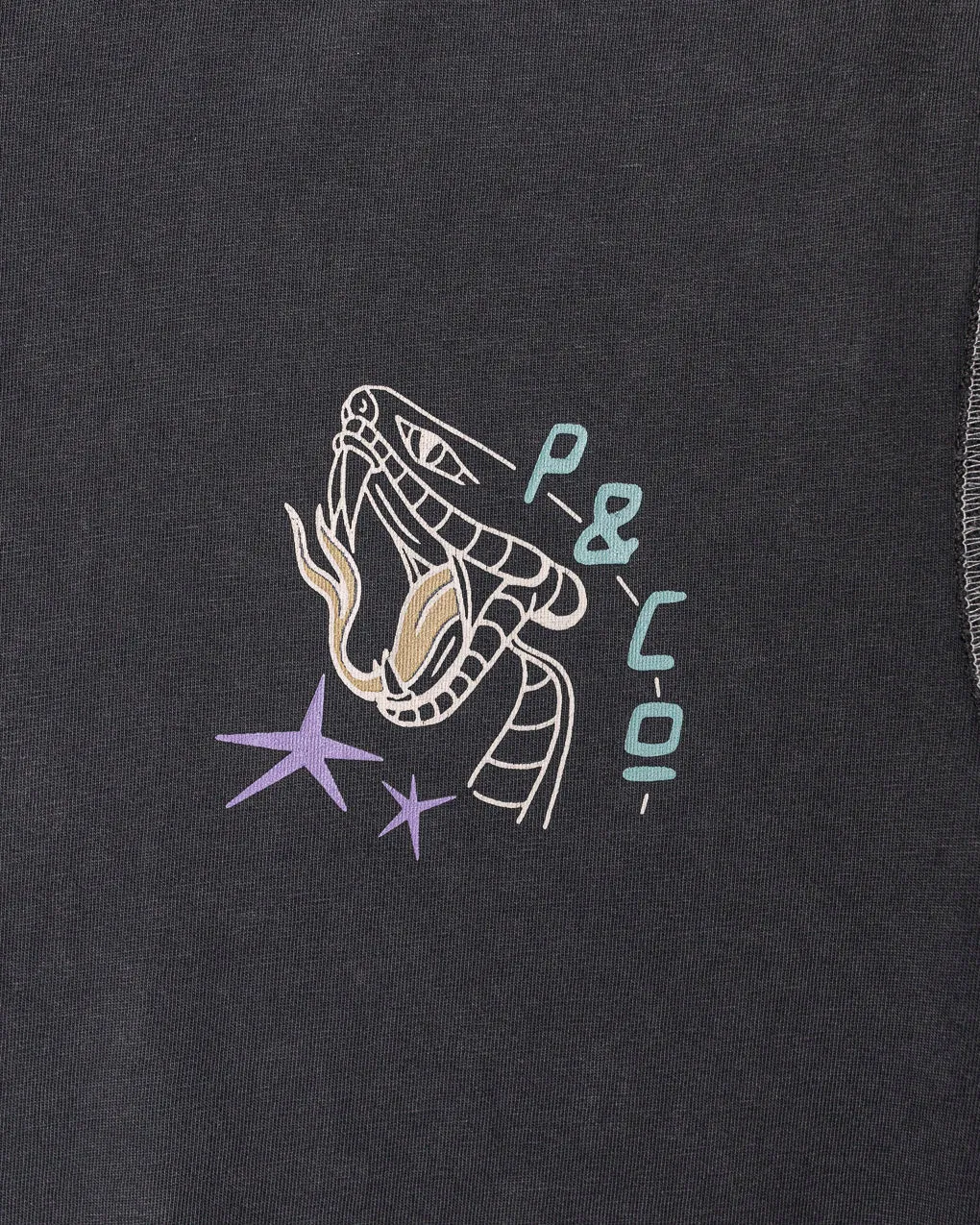 Snakebite Sally's Boxy T-Shirt - Acid Wash,Men Tops