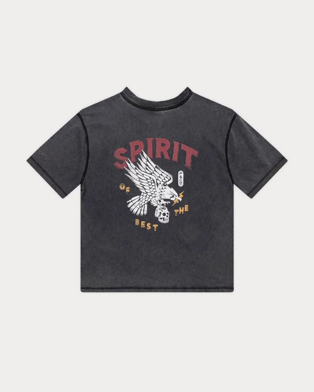 Spirit Boxy T-shirt - Acid Wash,Men Tops