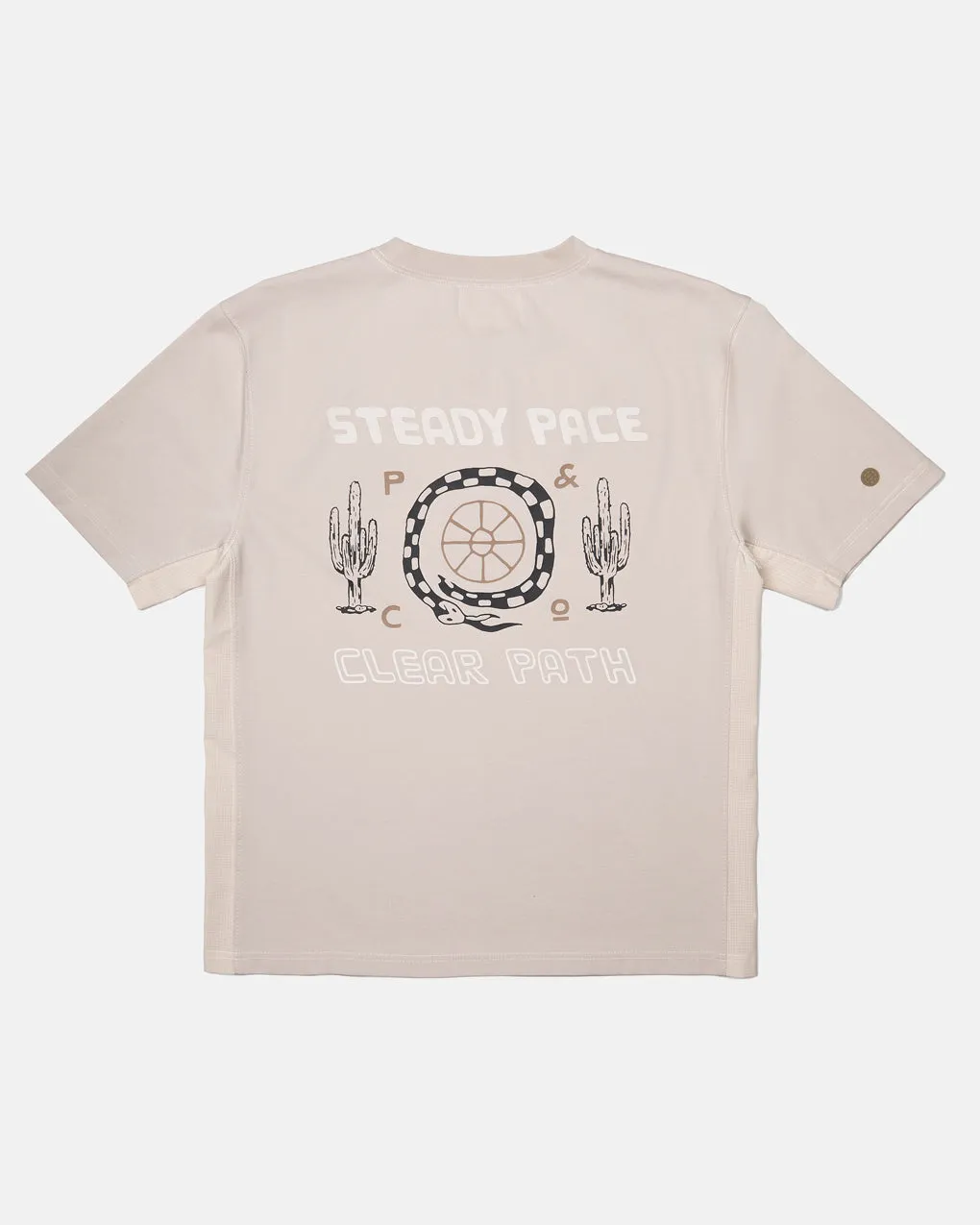 Steady Pace Trail T-Shirt?- Bone,Men Tops