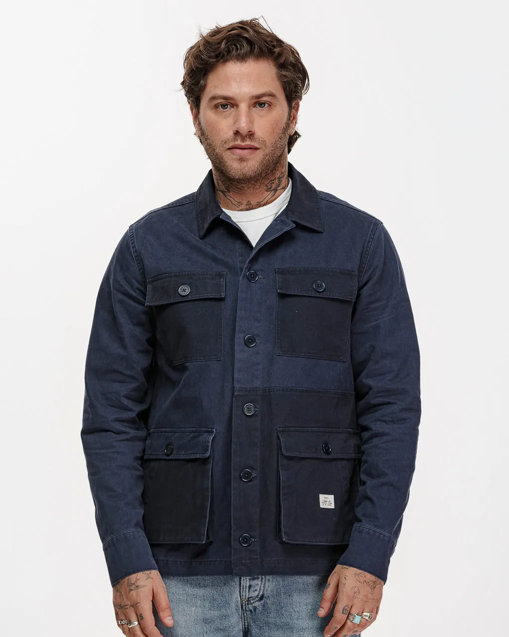 Surplus Jacket - Navy,Men Tops