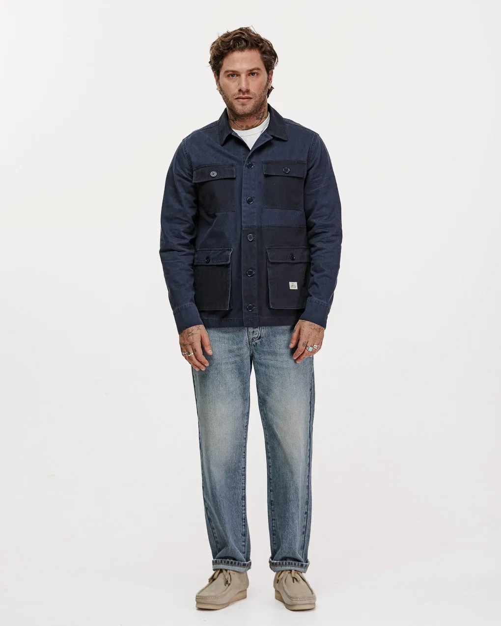 Surplus Jacket - Navy,Men Tops