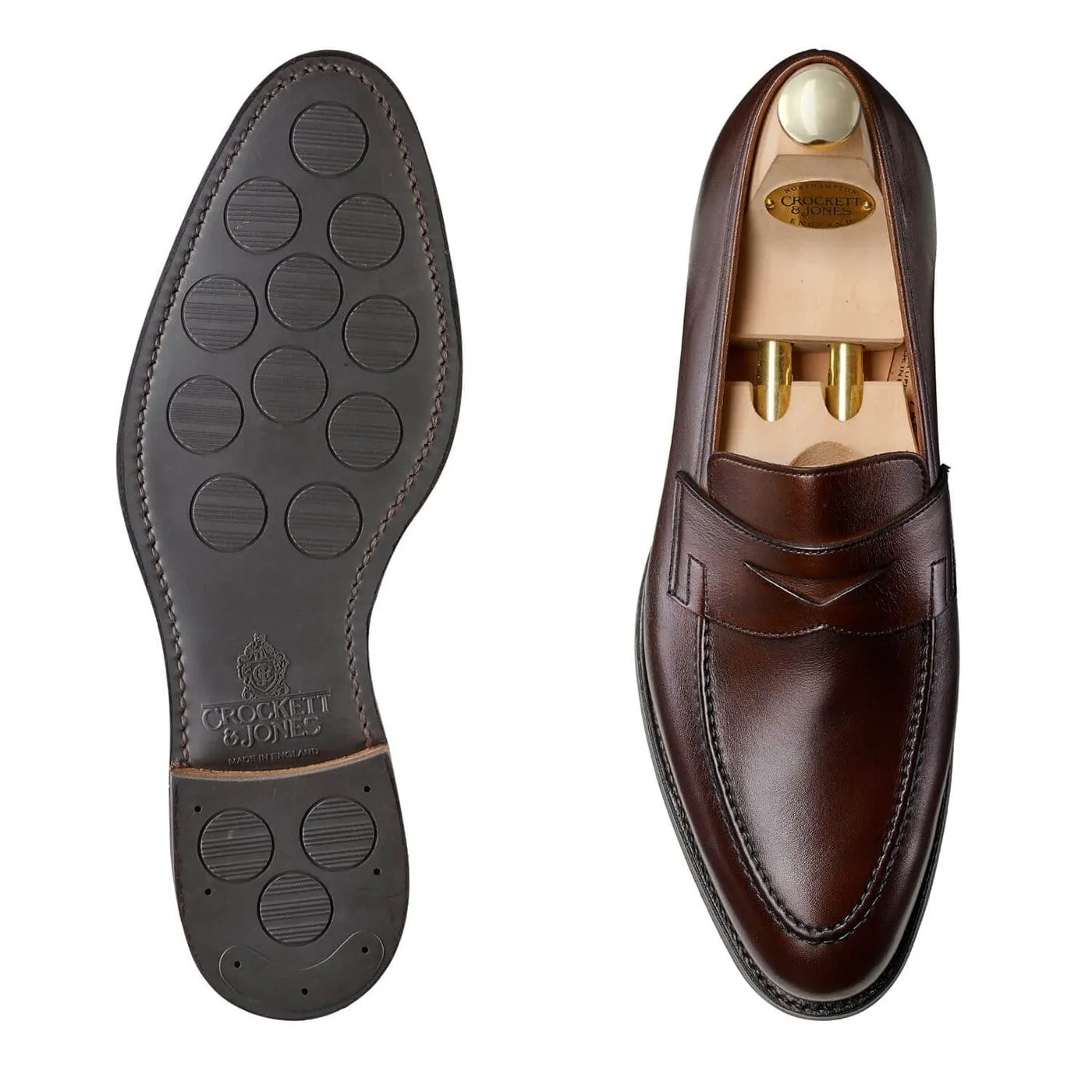 Sydney Dark Brown Burnished Calf (City Sole),Men Footwear