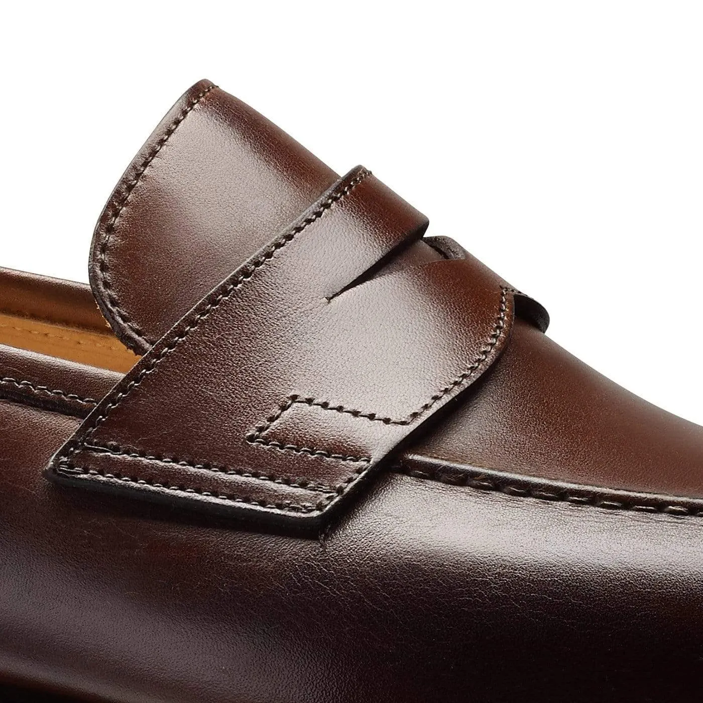 Sydney Dark Brown Burnished Calf,Men Footwear