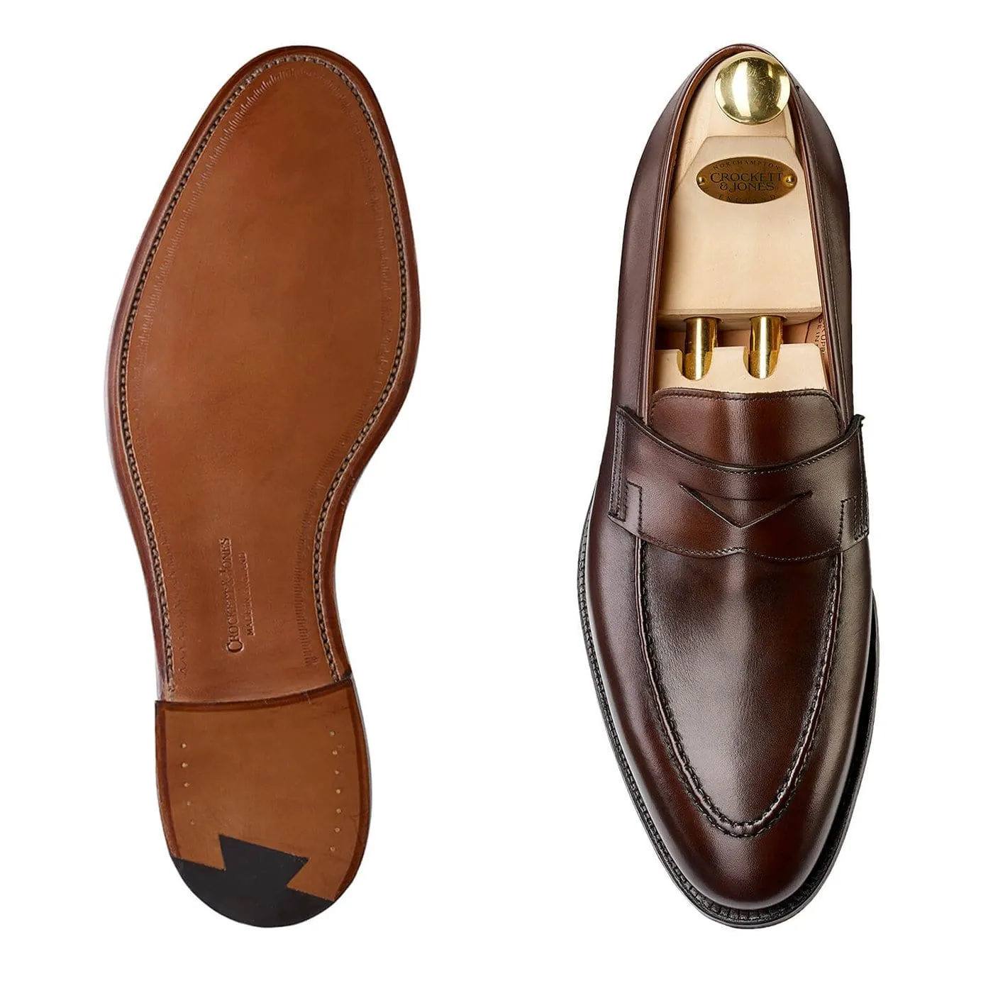 Sydney Dark Brown Burnished Calf,Men Footwear