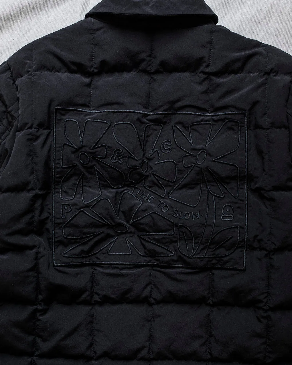 Time To Slow Quilted Jacket - Washed Black,Women Tops