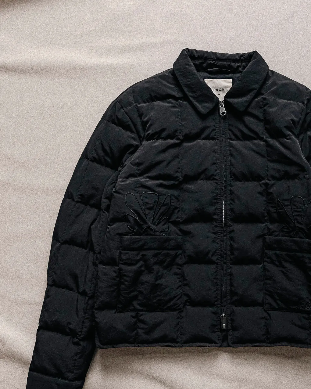 Time To Slow Quilted Jacket - Washed Black,Women Tops