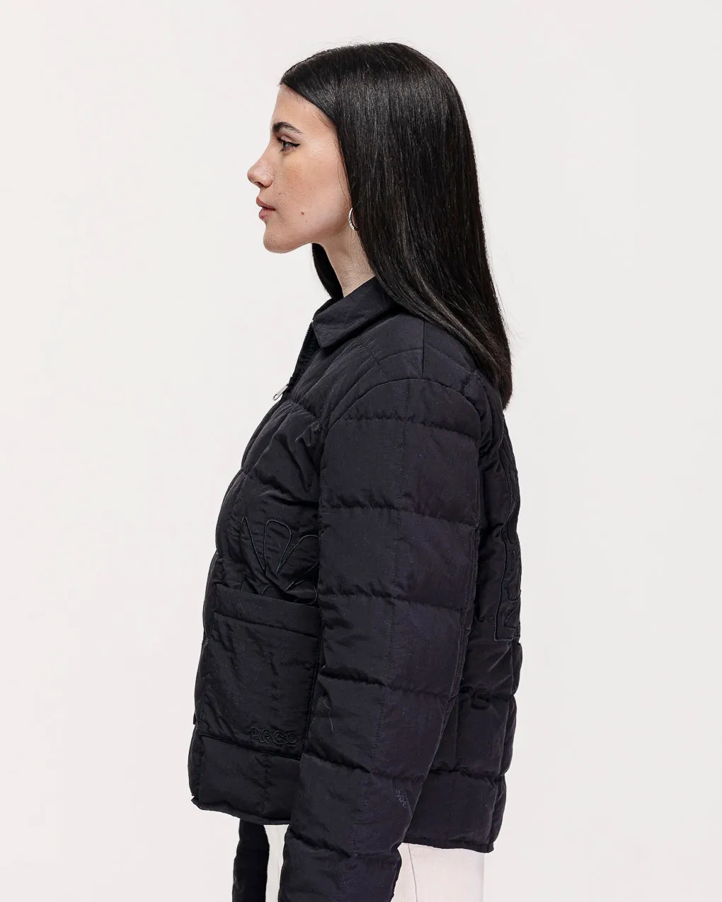 Time To Slow Quilted Jacket - Washed Black,Women Tops