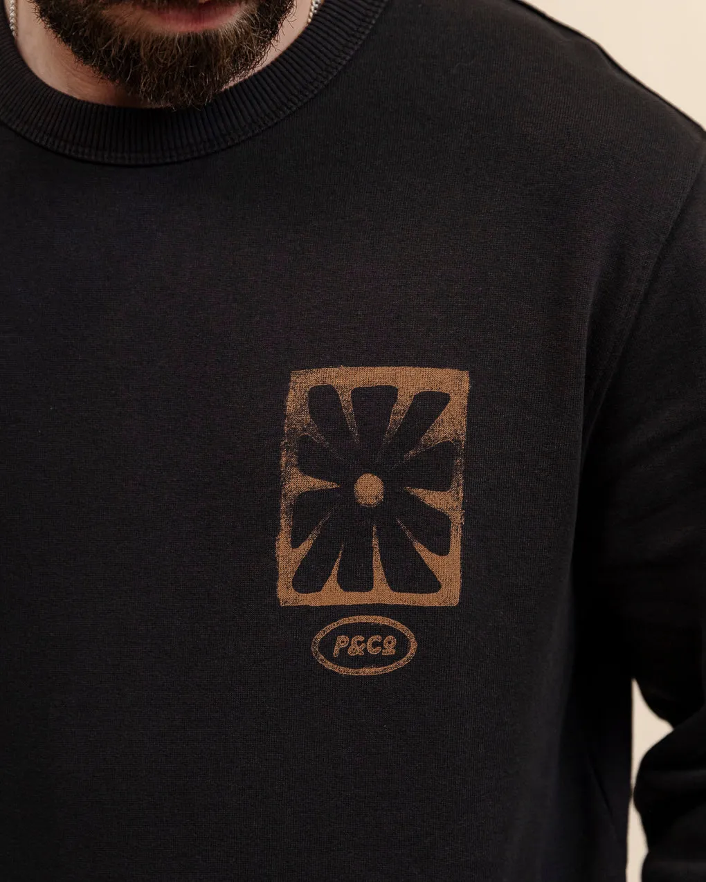 Time Will Tell Sweatshirt - Washed Black,Men Tops