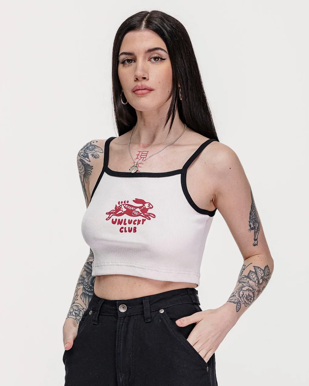 Unlucky Club Cami Vest - Off White,Women Tops