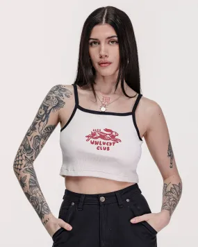 Unlucky Club Cami Vest - Off White,Women Tops