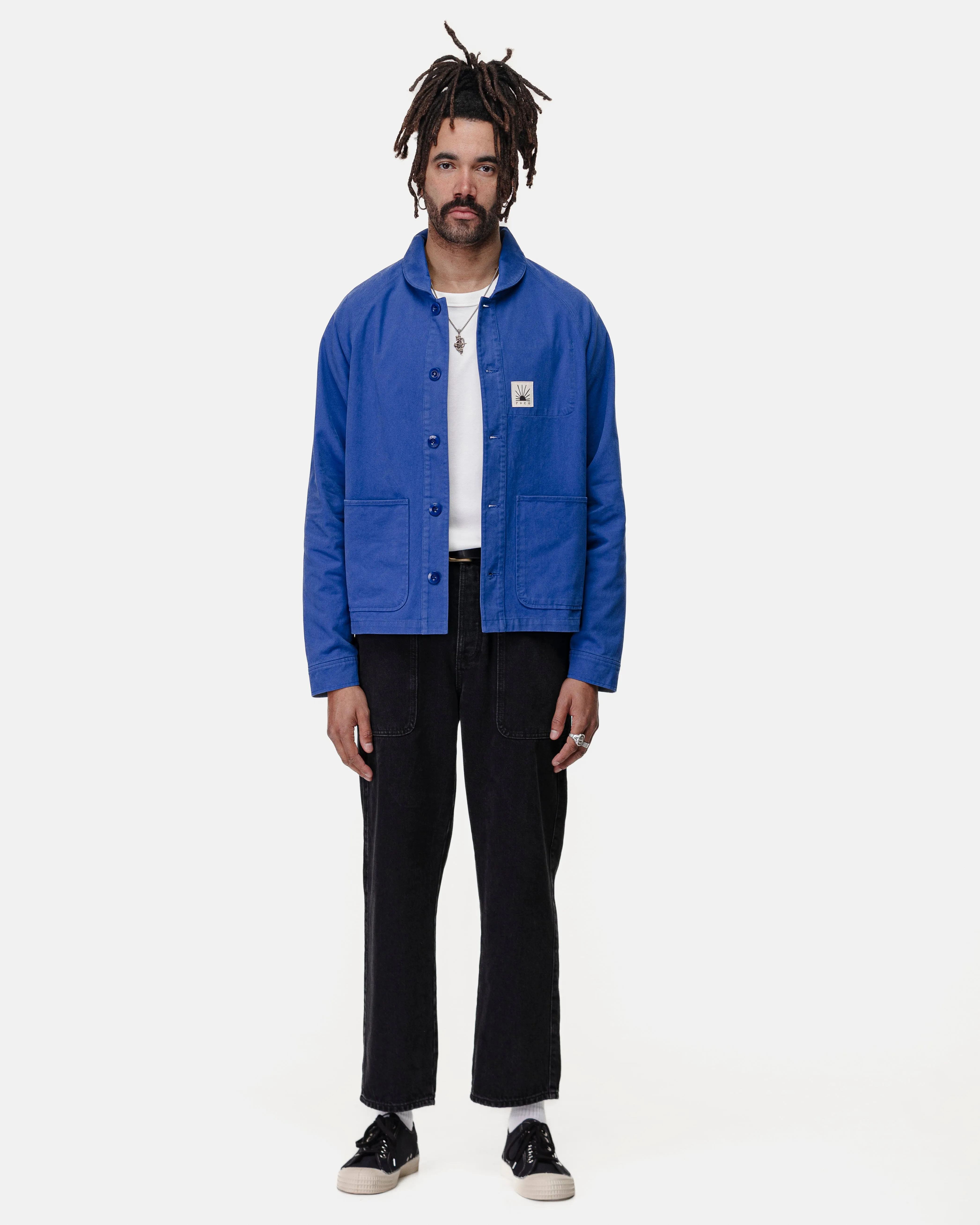 Vyse Chore Jacket - French Blue,Men Tops