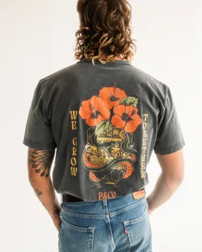 We Grow Together T-Shirt - Acid Wash,Men Tops
