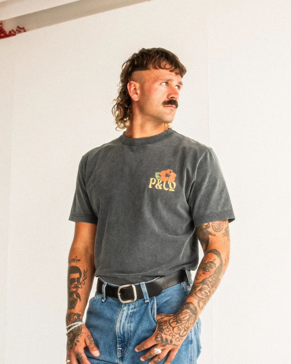 We Grow Together T-Shirt - Acid Wash,Men Tops