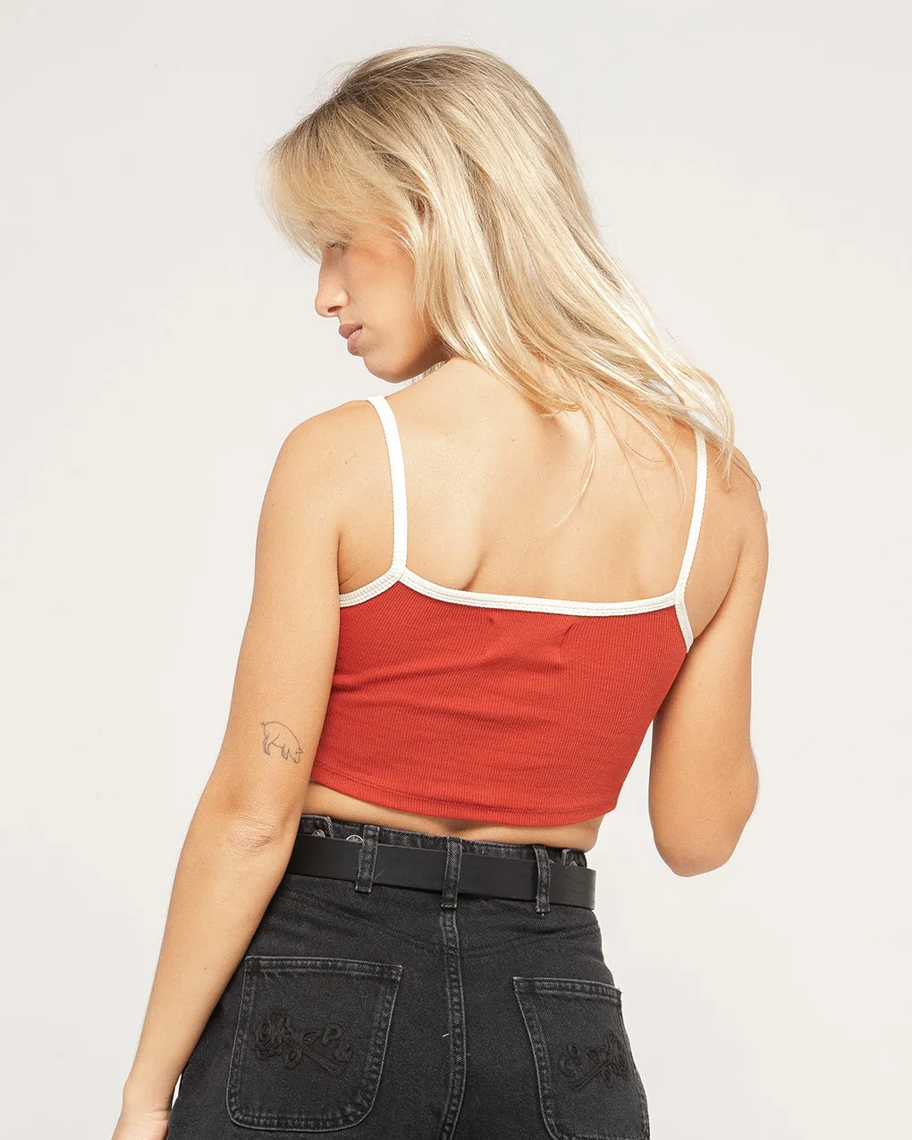 Western Wear Cami Top - Rust,Women Tops