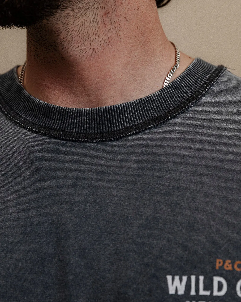 Wild Ones Boxy Longsleeve - Acid Wash,Men Tops