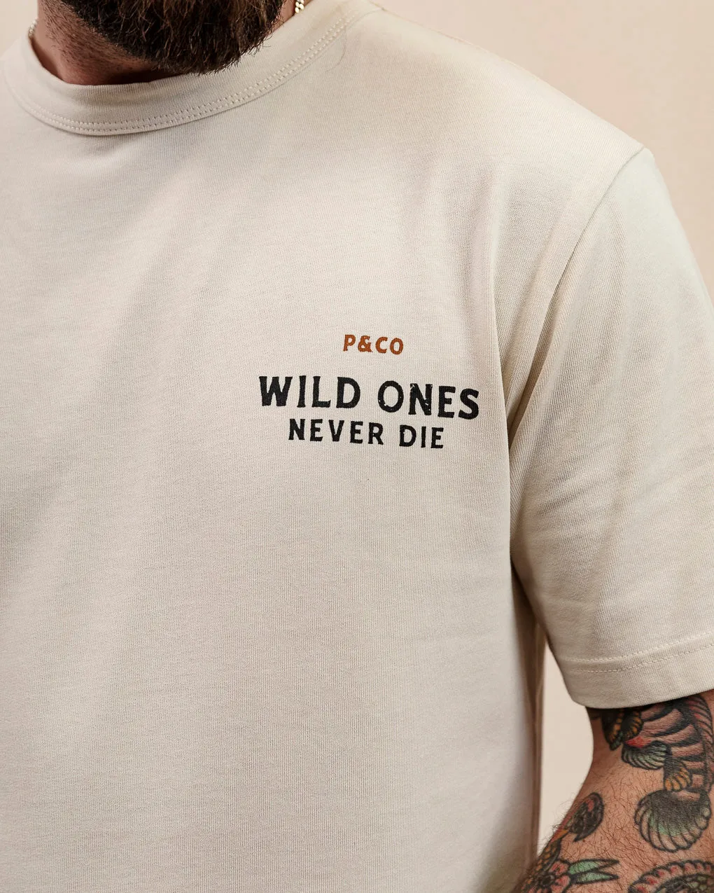 Wild Ones T-Shirt?- Bone,Men Tops